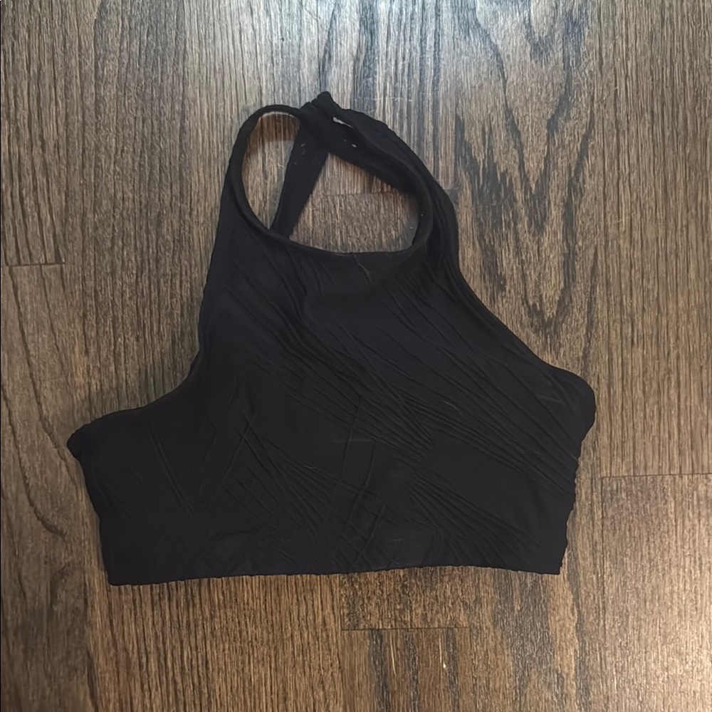 Black onzie Halter Top sports bra